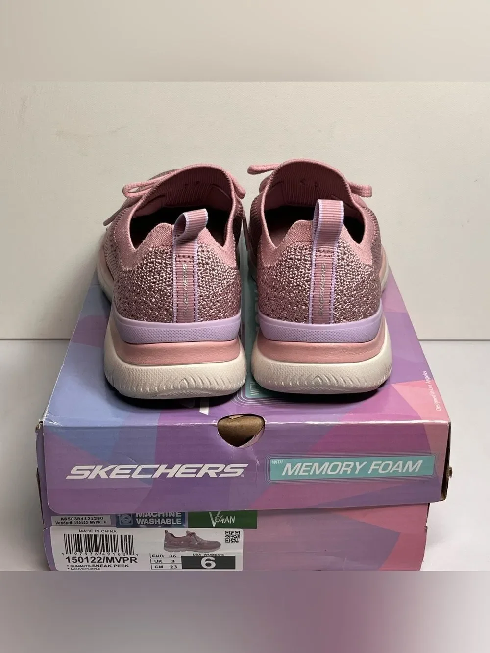 Skechers Sneak Peek Summits Vegan Washable Knit Slip-On Sneaker
